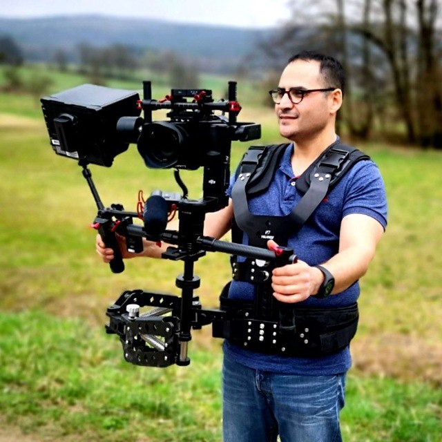 Javad Latifzadeh bei einer Filmproduktion